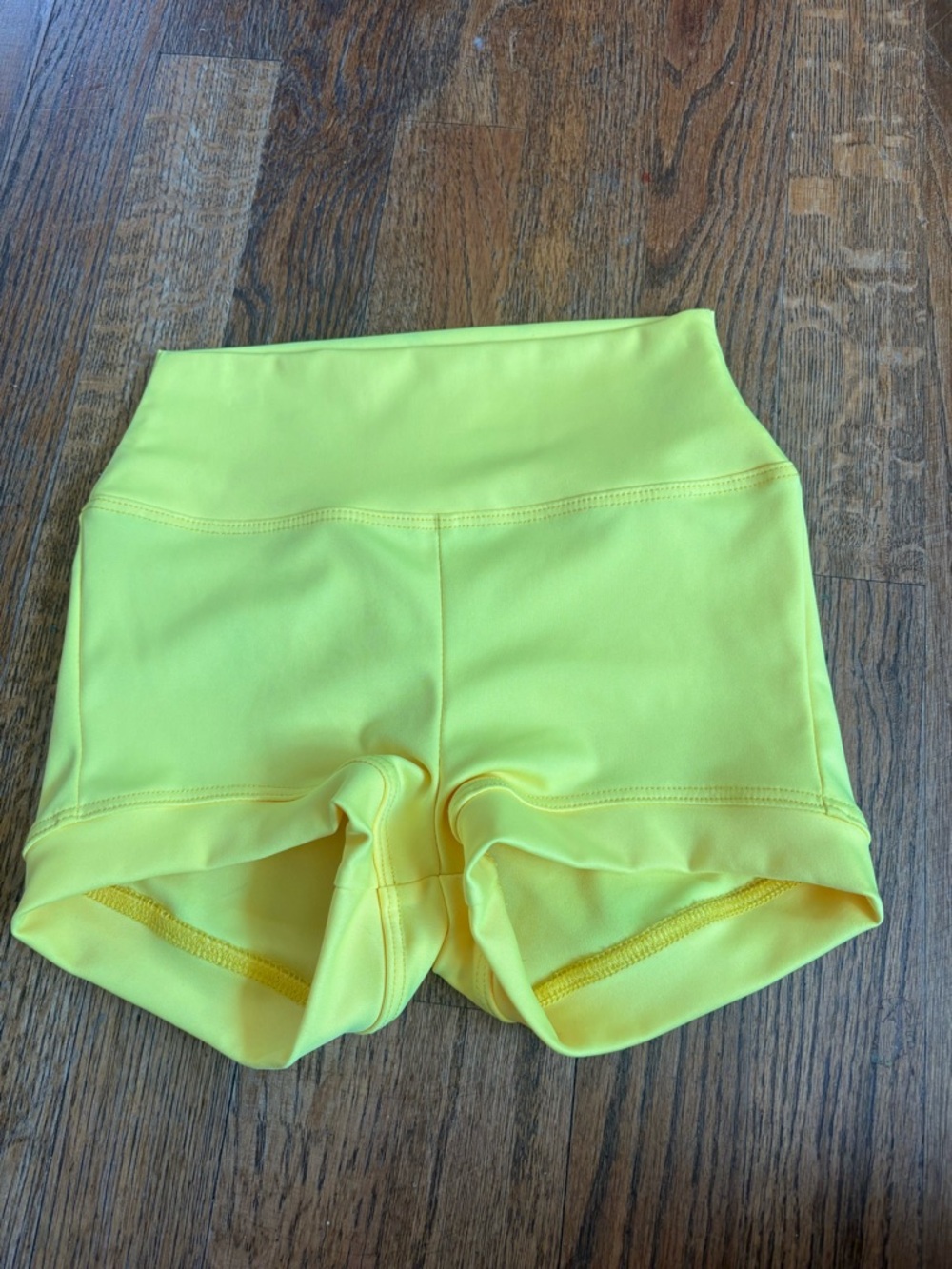 Kids High-Waist Yellow Tiger Friday Dance Shorts